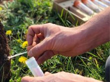 BeCrop soil testing. Photo: BiomeMakers