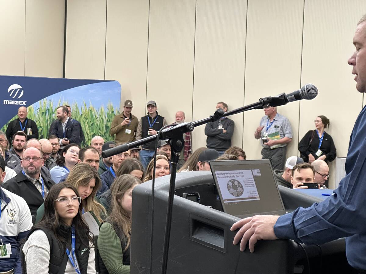 Trying to keep up: Soil science seminars can feel like a firehose of information, but somewhere in the complexity, there’s a story waiting to be told. PHOTO: Don Norman
