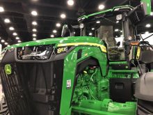 A John Deere 8RX tractor at the National Farm Machinery Show in 2024. Photo: Greg Berg