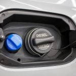 Tank filler neck for AdBlue and Diesel fuel close-up. Adblue diesel exhaust fluid fuel tank cap. Close up Adblue Diesel exhaust fluid DEF and fuel tank cap. Photo: Dmitry Presnyakov/iStock/Getty Images