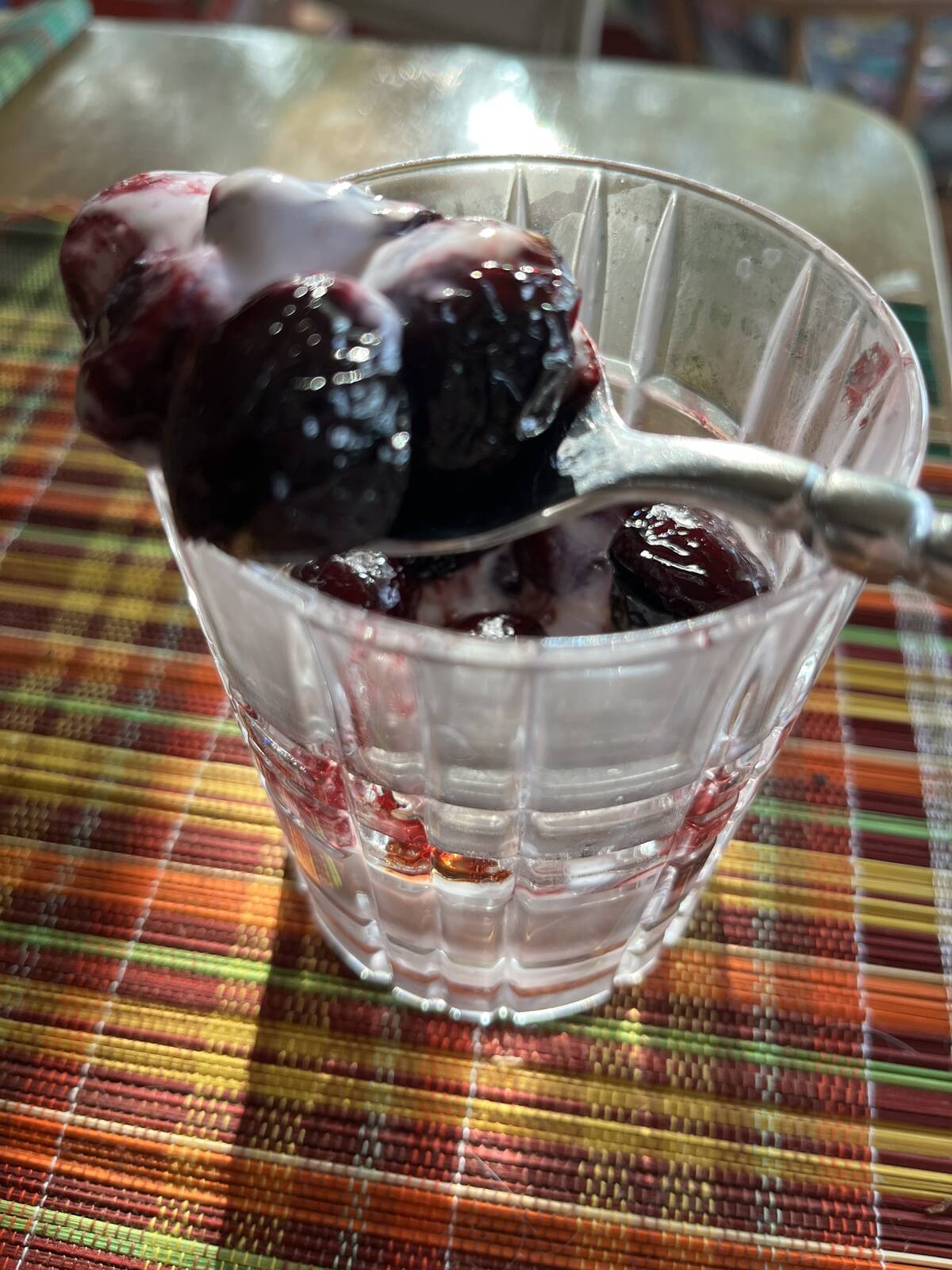 Serve this re-imagined cherry cheesecake in glasses. The cherries can be warm or chilled.