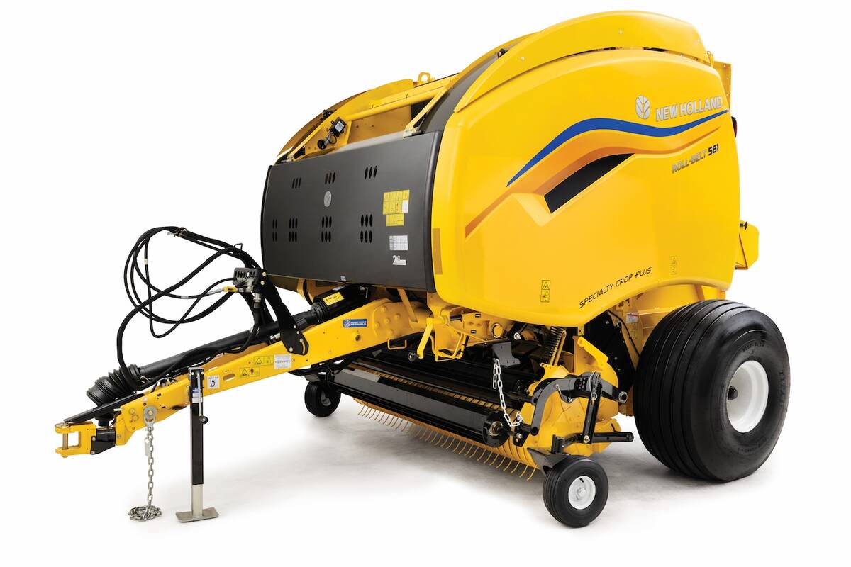 new holland 1 series baler with new yellow paint scheme, 2025