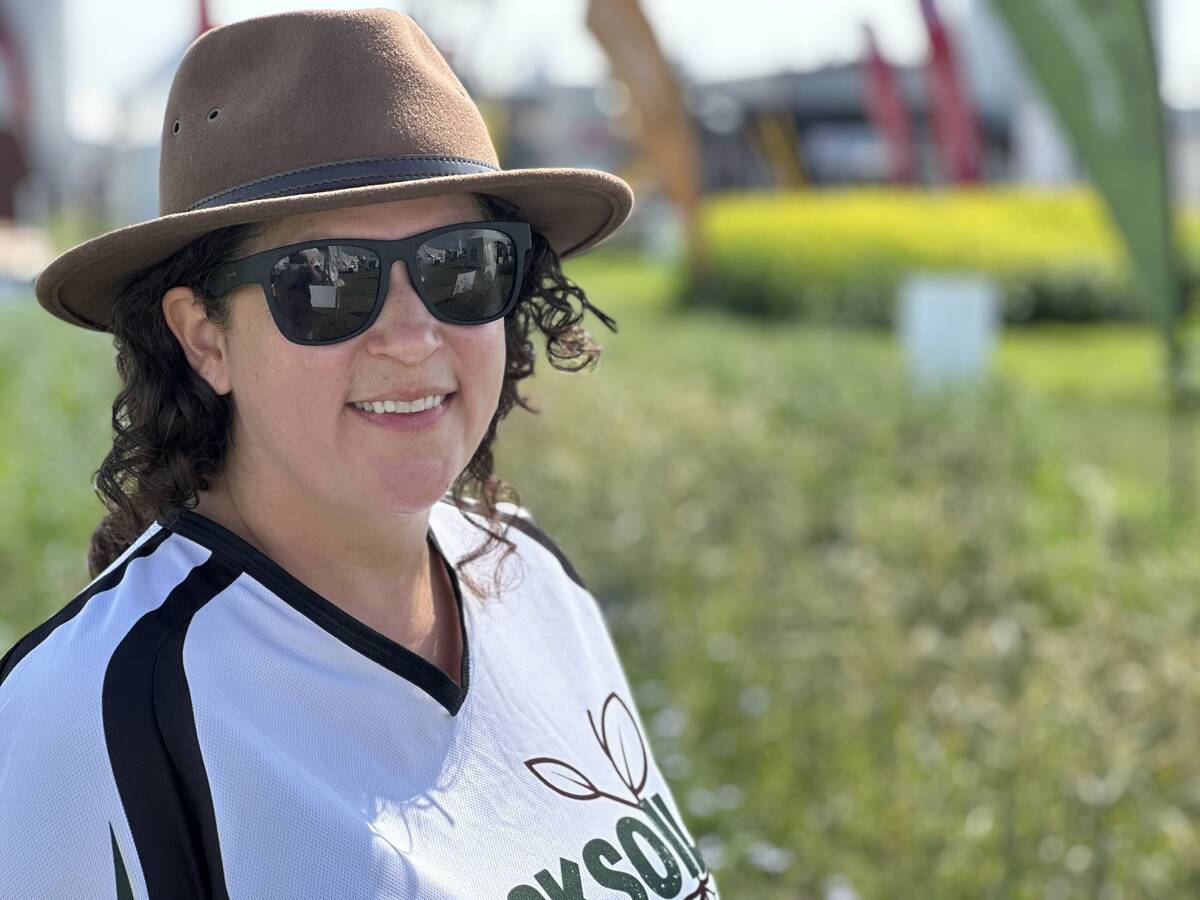 SaskSoil’s Karlah Rudolph says from her experience, snow capture outweighs any water losses from competing crops when cover cropping. PHOTO: Don Norman