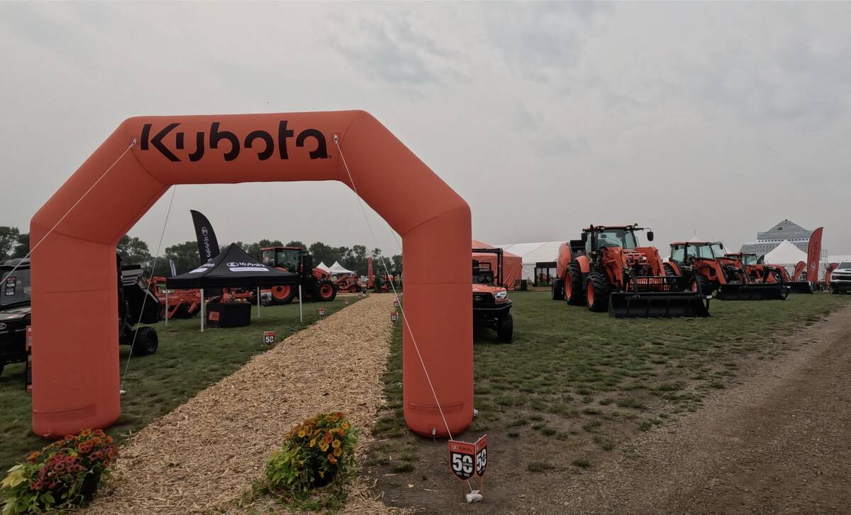 Kubota, which like Grainews marks its 50th anniversary in Canada in 2025, let its colours fly again this year at Ag in Motion.