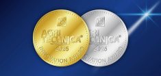 The gold and silver medals for Agritechnica's innovation awards are shown. Contributed by Agritechnica