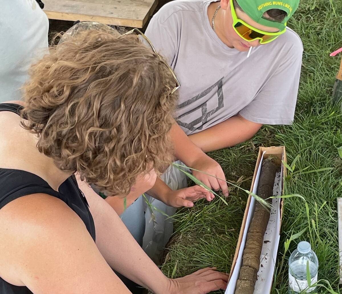 Core samples, University of Saskatchewan display, Ag in Motion 2024. Pic: Dave Bedard