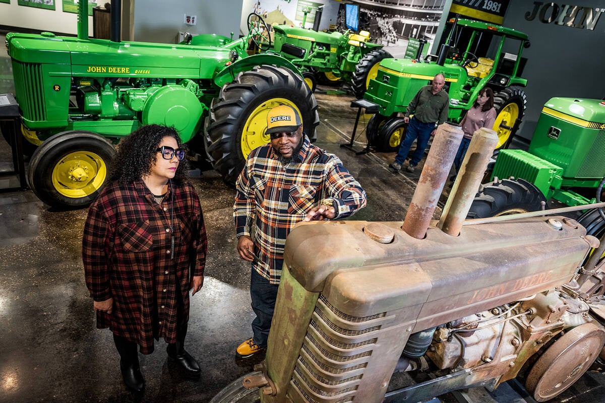 Antique John Deere equipment on display at the Tractor and Engine Museum at Waterloo, Iowa. Photo: Scott Garvey