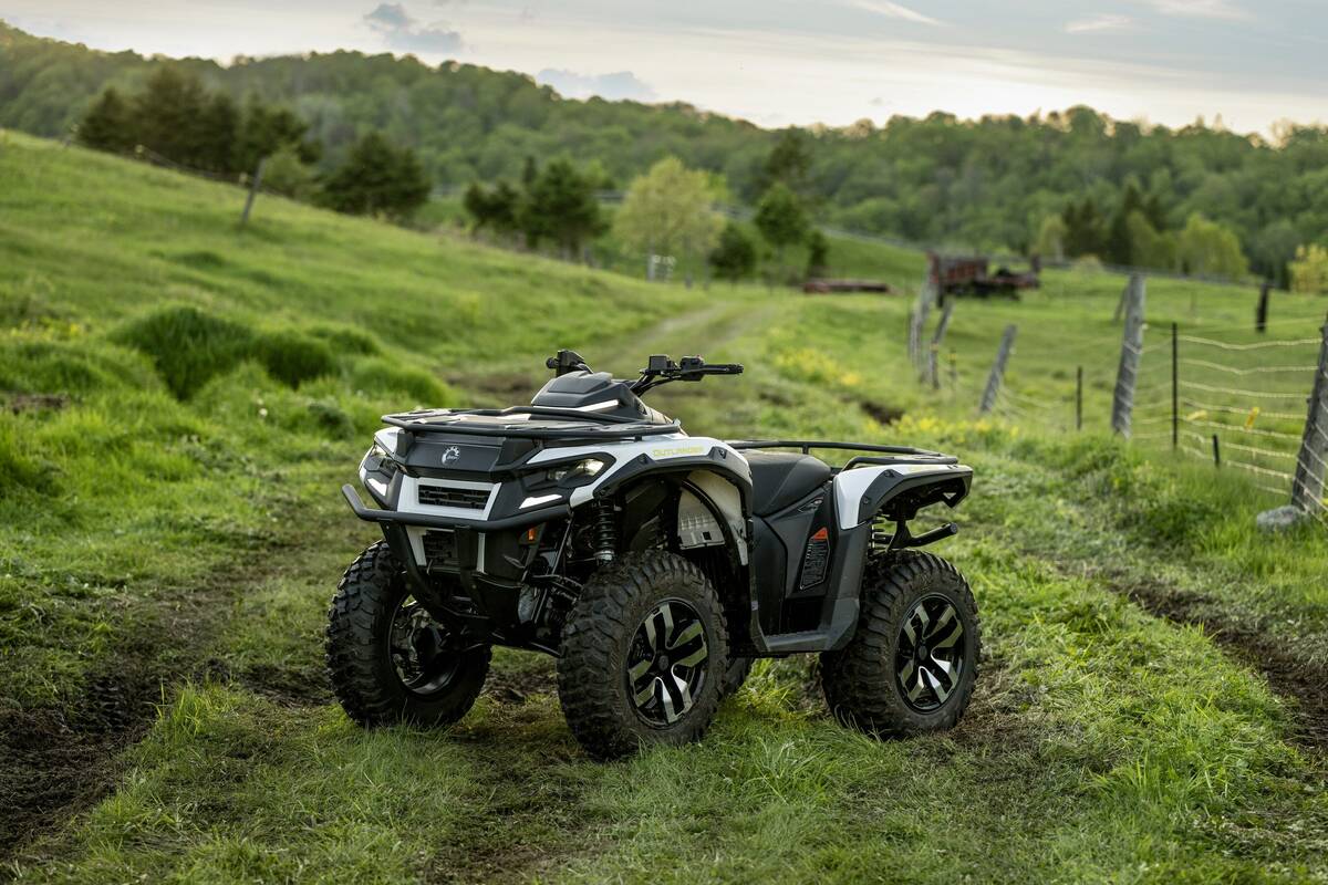 Can-Am has introduced a battery-electric version of its Outlander ATV 
Photo: Can Am