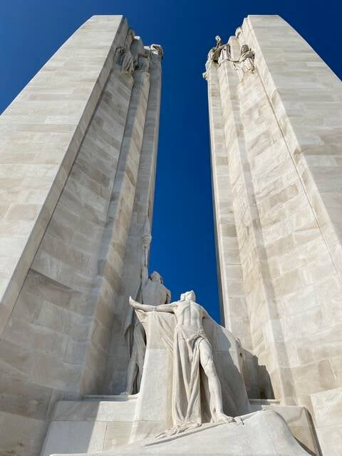 The memorial at Vimy Ridge.