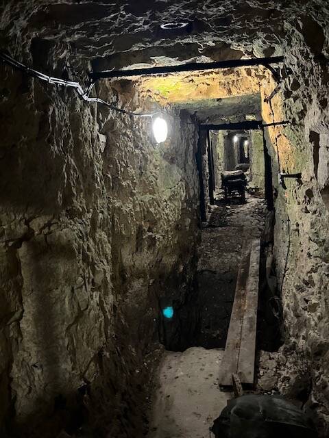 An original tunnel from the battle of Vimy Ridge.
