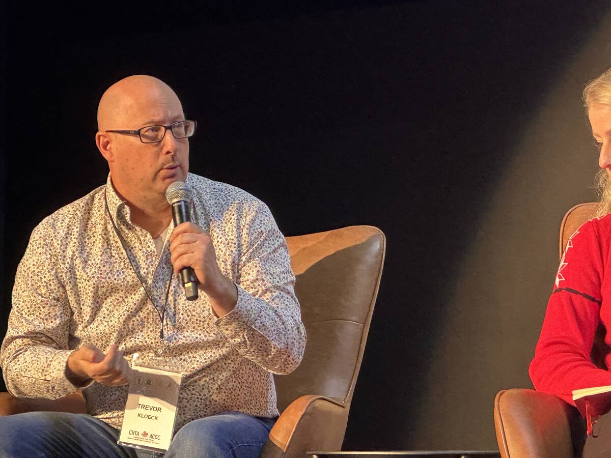 Speaking at the 2025 Canadian Hemp Trade Alliance 
conference, Plantae&rsquo;s Trevor Kloeck said exaggerated claims have eroded credibility and now the sector needs a reset. Photo: Don Norman