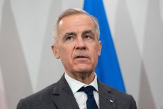 Canada’s Prime Minister Mark Carney looks on during his meeting with Ukrainian President Volodymyr Zelenskiy in Halifax, Nova Scotia, Canada, December 27, 2025. REUTERS/Darren Calabrese
