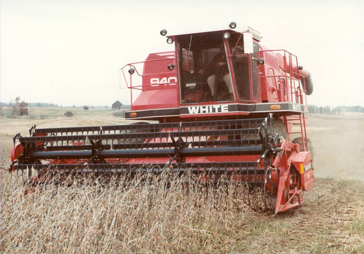 White&rsquo;s mid-sized 9400 rotary combine had only a few models made for &ldquo;experimental&rdquo; purposes, Murray Mills says.