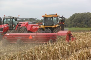 Watching equipment at work, like these performing demonstrations at COFS in Woodstock, Ontario, will be part of the Saskatoon show