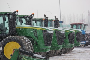 Sales of new Four-wheel drive tractors in January fell by 69 percent compared to last year