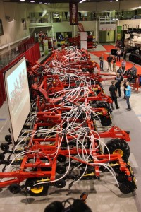 Bourgault's new drill has a working width of 100 feet.