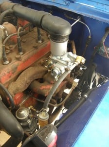 Installing a new carb on our project Jeep was just one more job done inside the farm workshop this season.