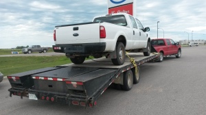 The latest project, on its way to the shop, won't stay all white for long