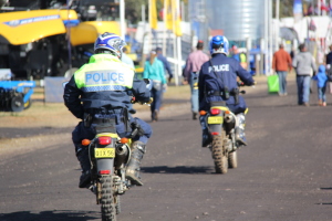 Unlike most Canadian shows, there was a large police presence at this one