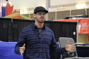 TV personality and Tornado Hunter Ricky Forbes helped emcee the event