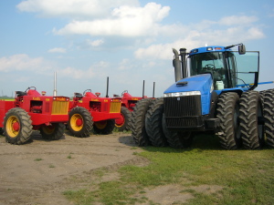 The scale of a primary field tractor on Western Canadian farms has grown significantly in the past few decades