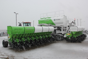 Weather wasn't ideal for the launch ceremony, but it was well attended.