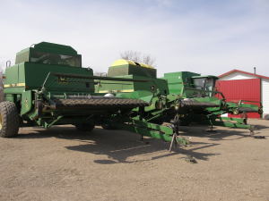 A 7721 Titan II brought in $2,750, the other 7721 netted $2,300. The 9600 with 5,400 engine hours sold for $27,000.