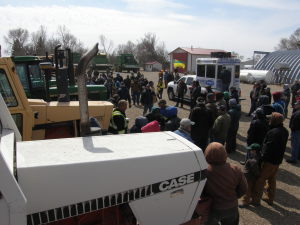 This Mack Auction Co. sale in S.E. Sask. included a lot of '70s and '80s vintage equipment.