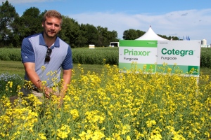 Dylan Greenwald of BASF says there is a new product coming that provides increased sclerotina control.