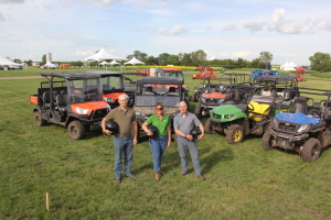 Our judges posed with all the test machines at the end of a week of work