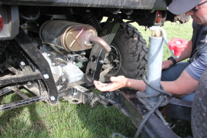 A few unexpected things showed up,like the location of this muffler which directed heat directly down on the trailer hitch during the towing challenge