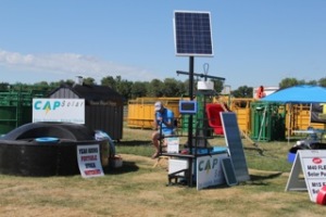 Jason Wright at CAP Solar has durable solar powered year-round watering systems. 