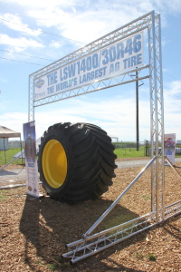 Goodyear displayed its largest ag tire at the U.S. Farm Progress show in August