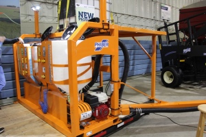 Sprayer tank mixing station from Phiber Mfg.