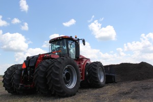 Doing blade work in a Steiger equipped with a CVT was more efficient than with a power shift